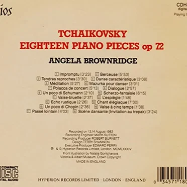 Eighteen Piano Pieces, op. 72