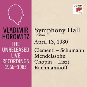 Vladimir Horowitz in Recital at Symphony Hall Boston April 13 1980