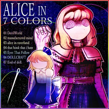 Alice in 7 Colors by hell raven - album cover