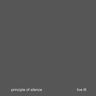 LIVE III by Principle of Silence - album cover