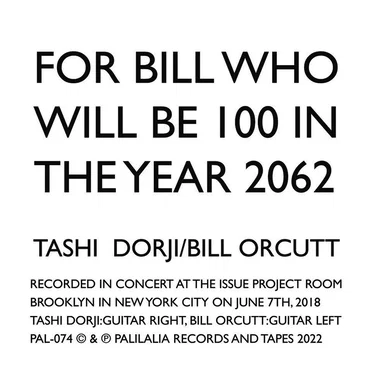 For Bill Who Will Be 100 in the Year 2062
