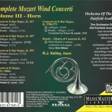 Complete Wind Concerti, Volume III: Horn