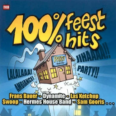 100% feest hits by Various Artists - album cover