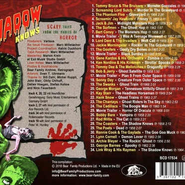 The Shadow Knows (34 Scary Tales From the Vaults of Horror) by Various Artists - album cover