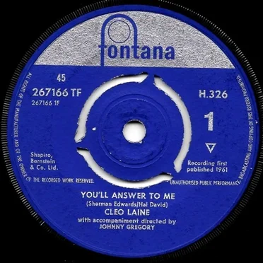 You'll Answer to Me / I Only Have Eyes for You