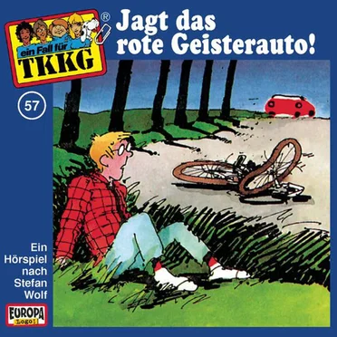 TKKG 57: Jagt das rote Geisterauto! by Stefan Wolf - album cover