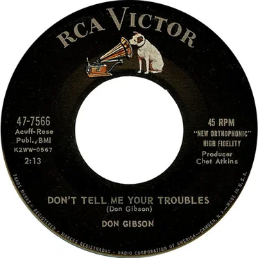 Don’t Tell Me Your Troubles