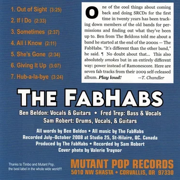 All I Know by The FabHabs - album cover