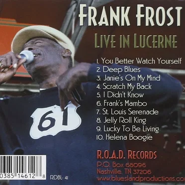 Live in Lucerne by Frank Frost - album cover