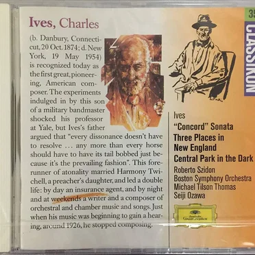 Concord Sonata / Three Places in New England / Central Park in the Dark