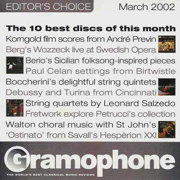 Gramophone Editor's Choice, March 2002 by Various Artists - album cover