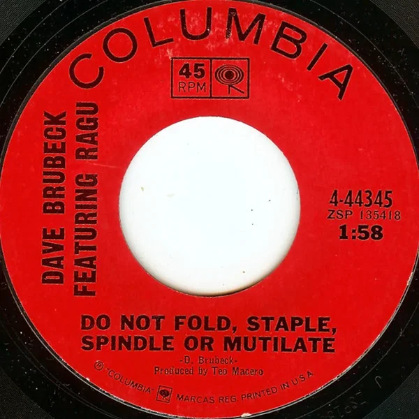 Do Not Fold, Staple, Spindle or Mutilate / Raga Theme for Ragu