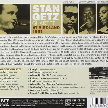 At Birdland 1961