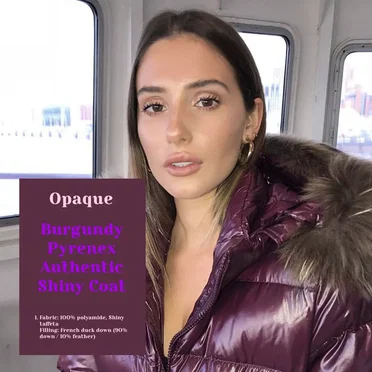 Burgundy Pyrenex Authentic Shiny Coat