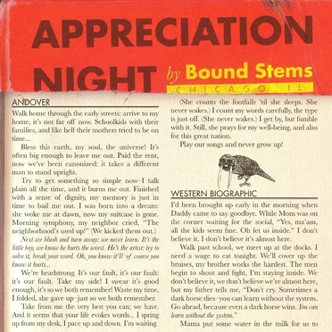 Appreciation Night by Bound Stems - album cover
