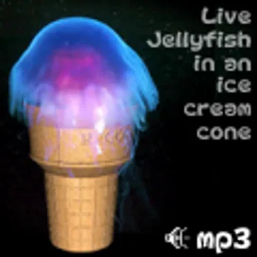 Live Jellyfish in an Ice Cream Cone