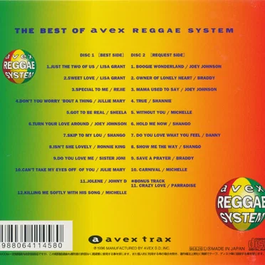 The Best of Avex Reggae System by Various Artists - album cover