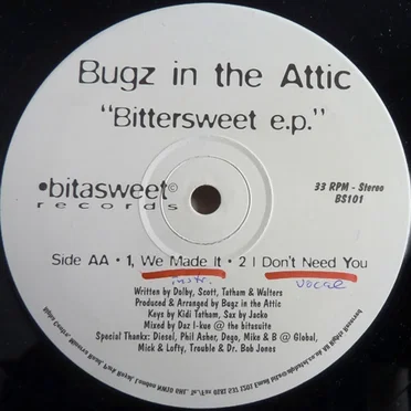 Bittersweet EP by Bugz in the Attic - album cover
