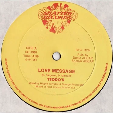 Love Message by Teodo'r - album cover