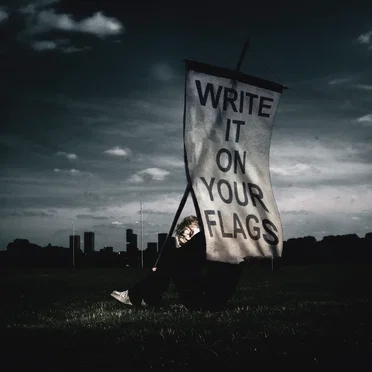 WRITE IT ON YOUR FLAGS by h3nce - album cover