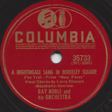 A Nightingale Sang in Berkeley Square / We Three